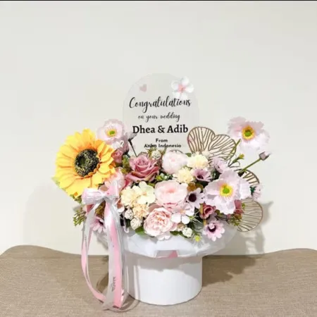 Bloom Box Akrilik Ucapan Wedding Jembrana