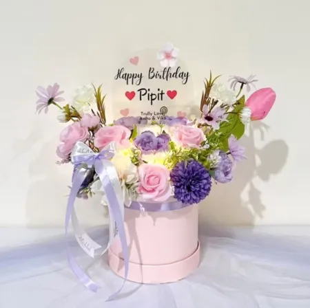 Bloom Box Akrilik Ucapan Ulang Tahun Jembrana